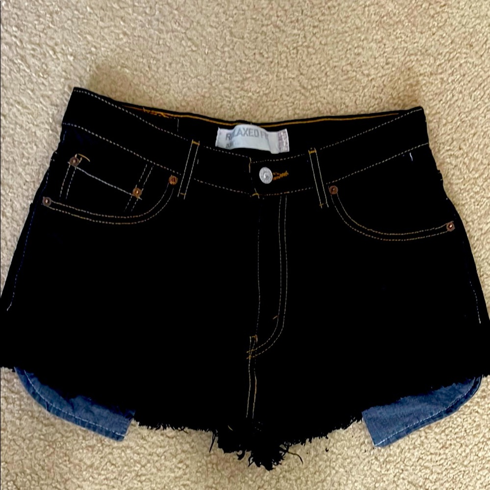 Levis Black Women's Denim Shorts